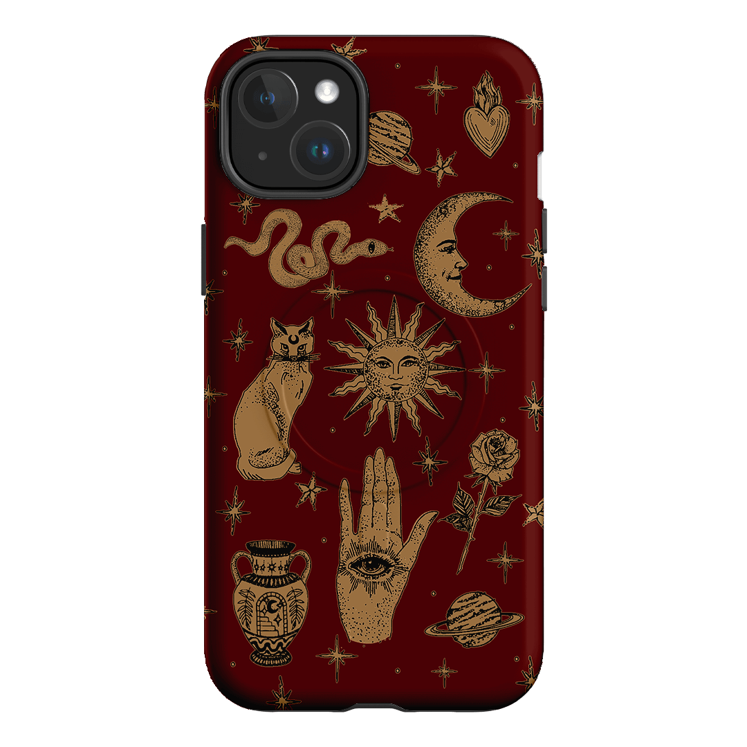 Astro Flash Red Printed Phone Cases iPhone 15 Plus / Armoured MagSafe by Veronica Tucker - The Dairy