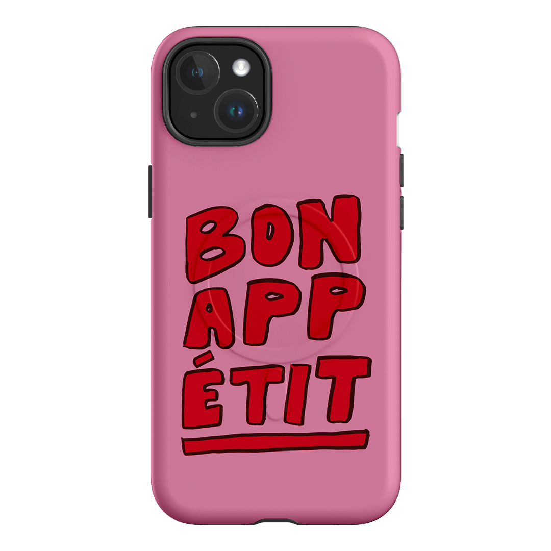 Bon Appetit Red Printed Phone Cases iPhone 15 Plus / Armoured MagSafe by The Dairy - The Dairy