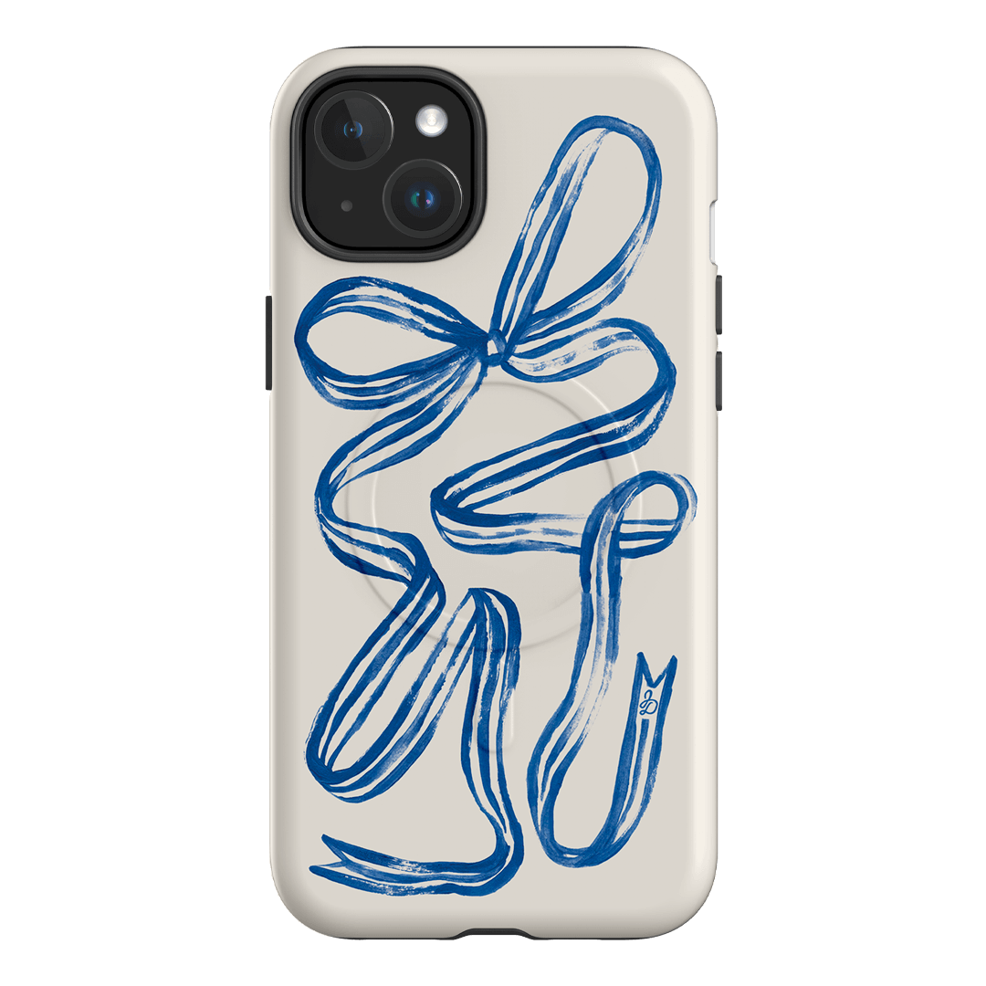 Bowerbird Ribbon Printed Phone Cases iPhone 15 Plus / Armoured MagSafe by Jasmine Dowling - The Dairy