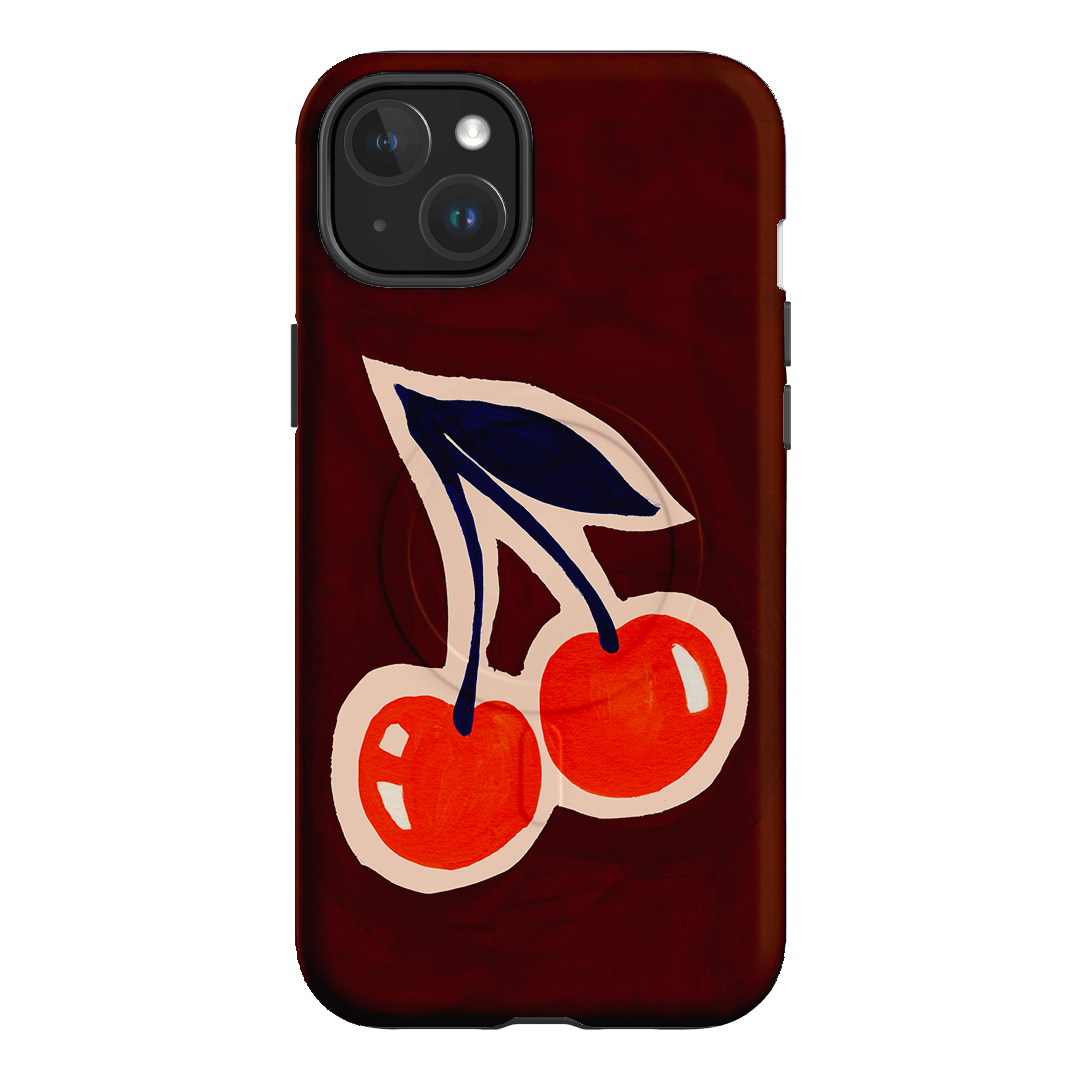 Cherries Printed Phone Cases iPhone 15 Plus / Armoured MagSafe by Studio Bon - The Dairy