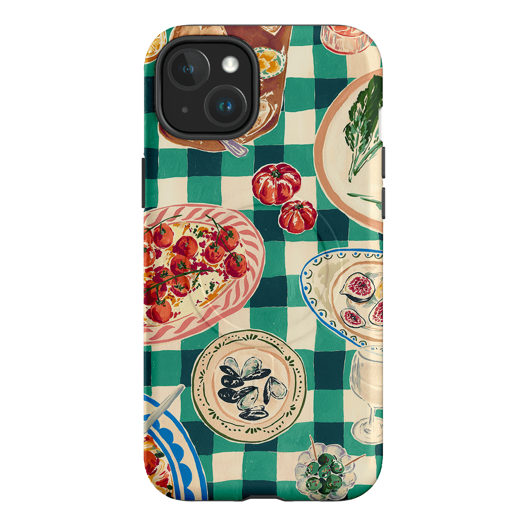 Evening Alfresco Printed Phone Cases iPhone 15 Plus / Armoured MagSafe by Charlie Taylor - The Dairy