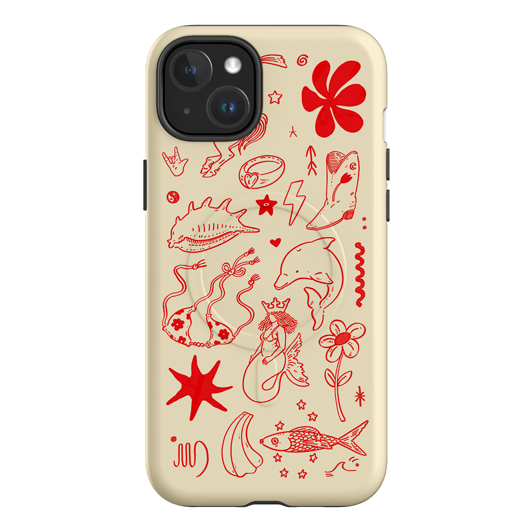 Spiced Cowboy Cream Printed Phone Cases iPhone 15 Plus / Armoured MagSafe by Easty Beasty - The Dairy