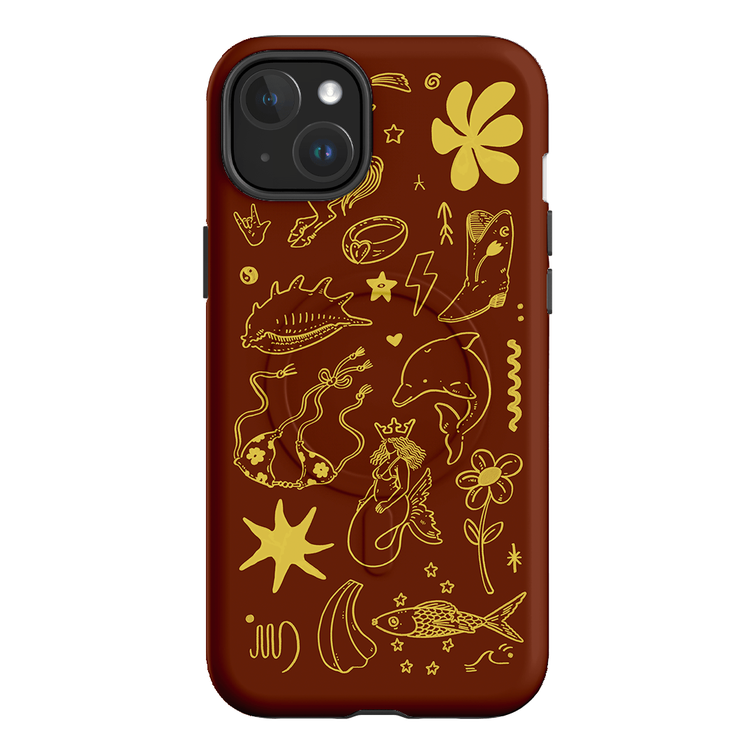 Spiced Cowboy Chocolate Printed Phone Cases iPhone 15 Plus / Armoured MagSafe by Easty Beasty - The Dairy