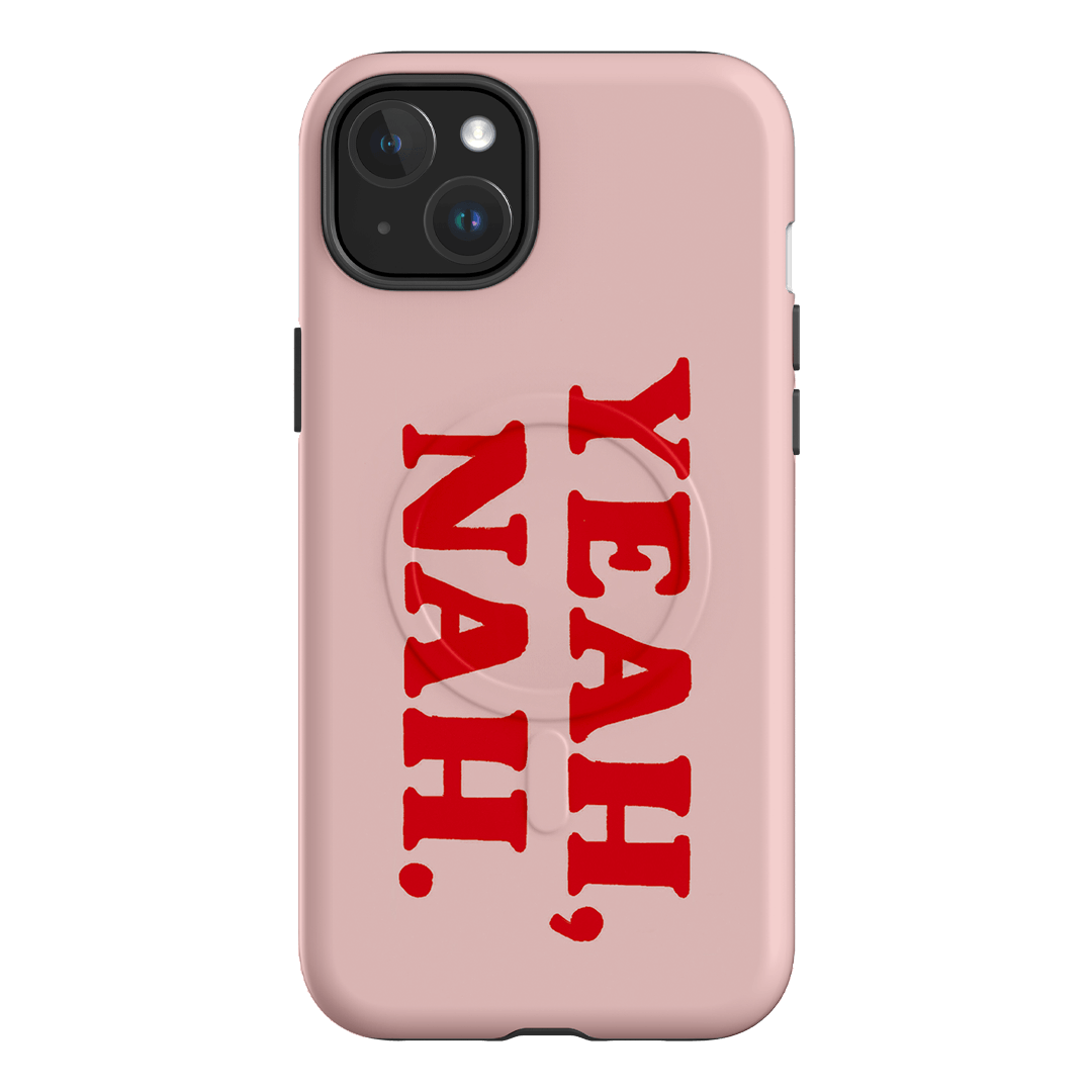 Yeah Nah Printed Phone Cases iPhone 15 Plus / Armoured MagSafe by Jasmine Dowling - The Dairy