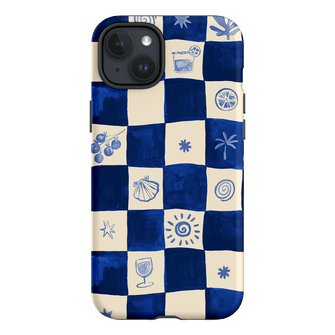 Afternoon Mezze Azure Printed Phone Cases iPhone 15 Plus / Armoured by Charlie Taylor - The Dairy