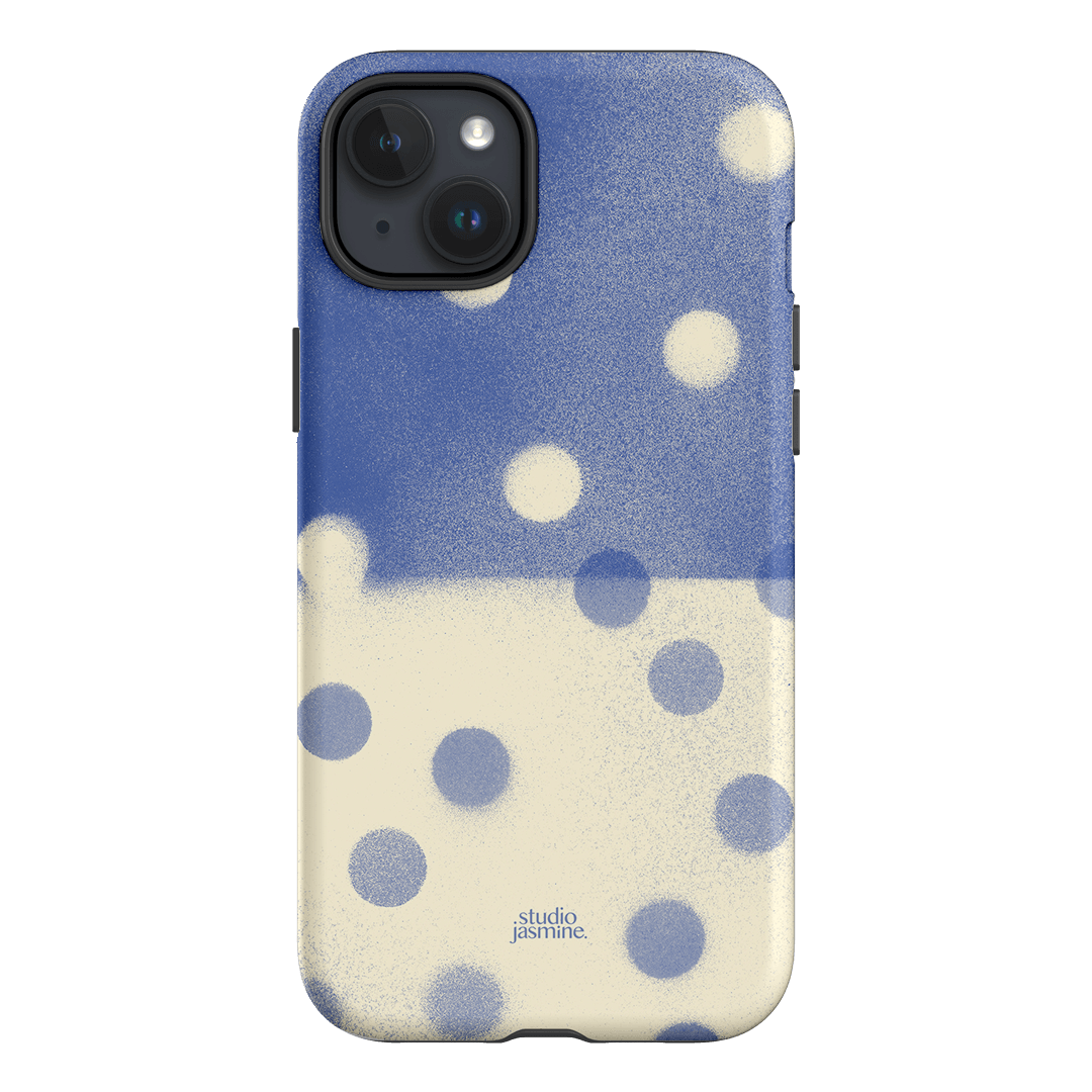 Bleu Polka Dot Printed Phone Cases iPhone 15 Plus / Armoured by Jasmine Dowling - The Dairy