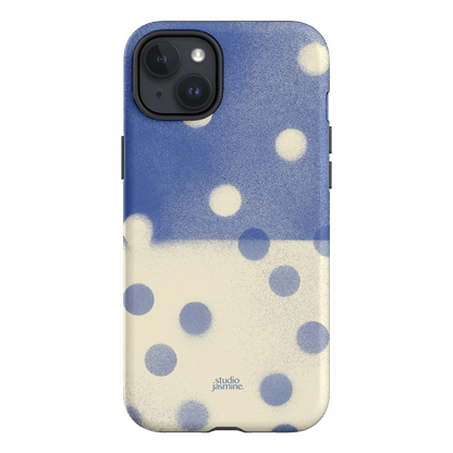 Bleu Polka Dot Printed Phone Cases iPhone 15 Plus / Armoured by Jasmine Dowling - The Dairy