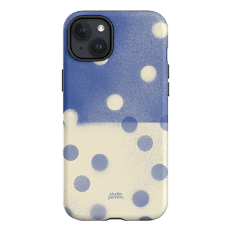 Bleu Polka Dot Printed Phone Cases iPhone 15 Plus / Armoured by Jasmine Dowling - The Dairy