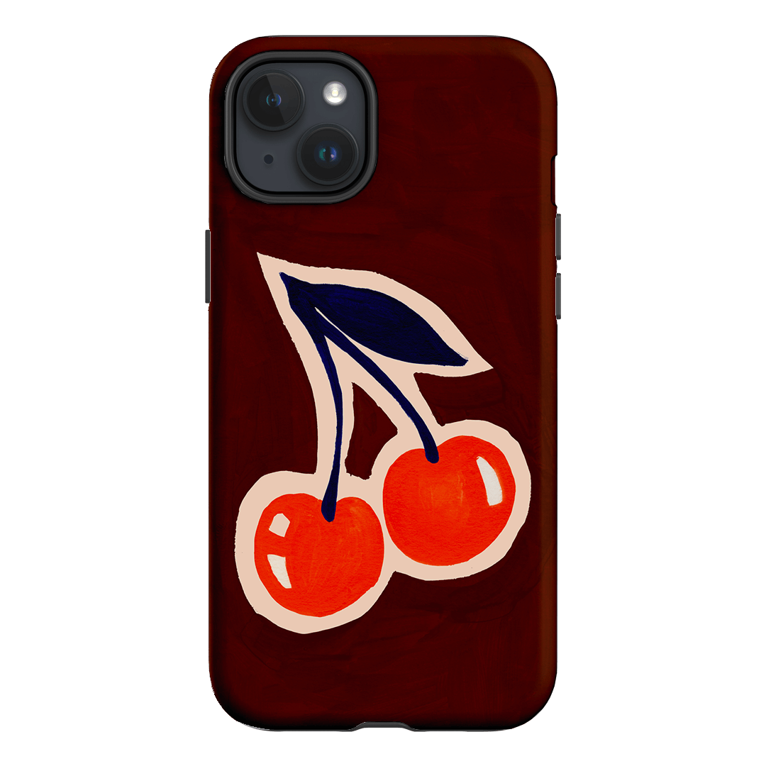 Cherries Printed Phone Cases iPhone 15 Plus / Armoured by Studio Bon - The Dairy