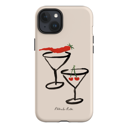 Chili Cherry Printed Phone Cases iPhone 15 Plus / Armoured by Phthalo Ruth - The Dairy
