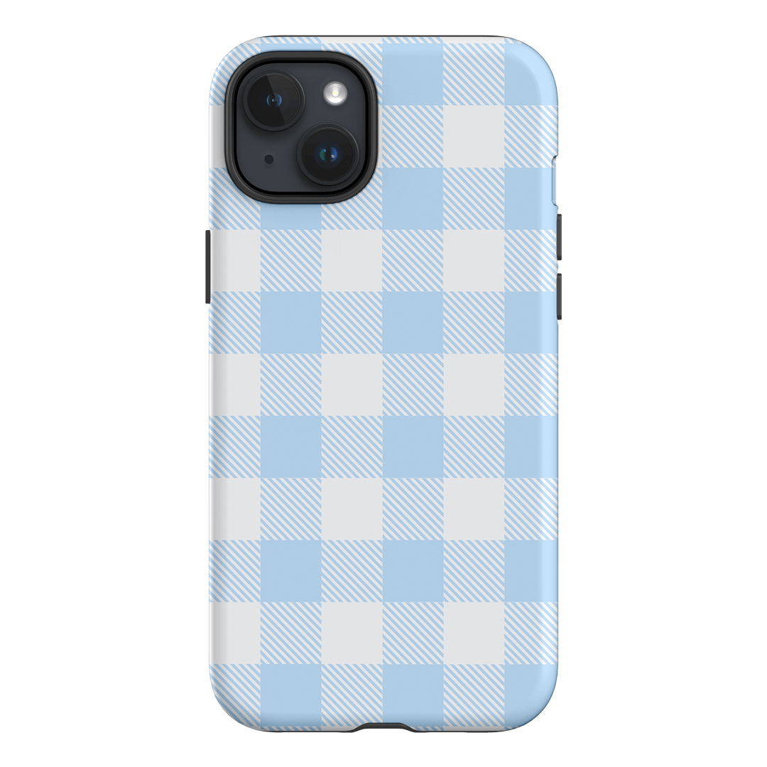 Cloud Plaid Printed Phone Cases iPhone 15 Plus / Armoured by The Dairy - The Dairy