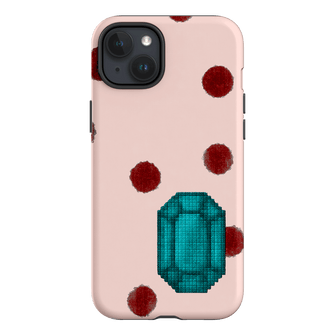 December Turquoise Printed Phone Cases iPhone 15 Plus / Armoured by Joiana - The Dairy
