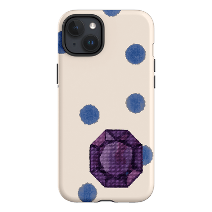 February Amethyst Printed Phone Cases iPhone 15 Plus / Armoured by Joiana - The Dairy
