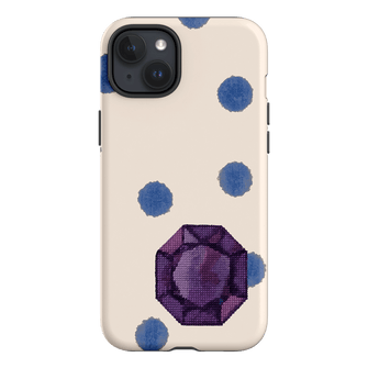 February Amethyst Printed Phone Cases iPhone 15 Plus / Armoured by Joiana - The Dairy