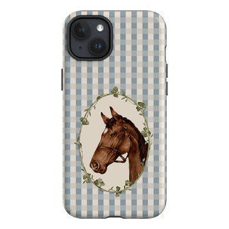 Gingham Horse Printed Phone Cases iPhone 15 Plus / Armoured by Kasiags Art - The Dairy