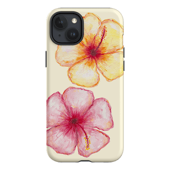 Hibiscus Flower Yellow Printed Phone Cases iPhone 15 Plus / Armoured by BG. Studio - The Dairy