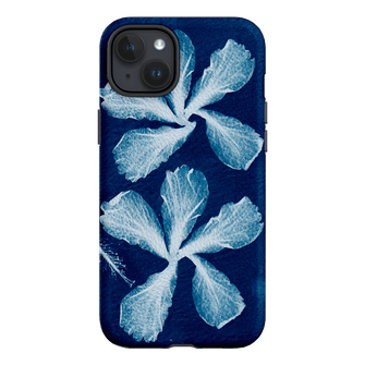 Hibiscus Cyanotype Printed Phone Cases iPhone 15 Plus / Armoured by Sally Hungerford - The Dairy