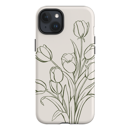 Inked Tulips Printed Phone Cases iPhone 15 Plus / Armoured by Typoflora - The Dairy