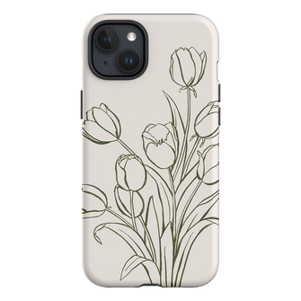 Inked Tulips Printed Phone Cases iPhone 15 Plus / Armoured by Typoflora - The Dairy