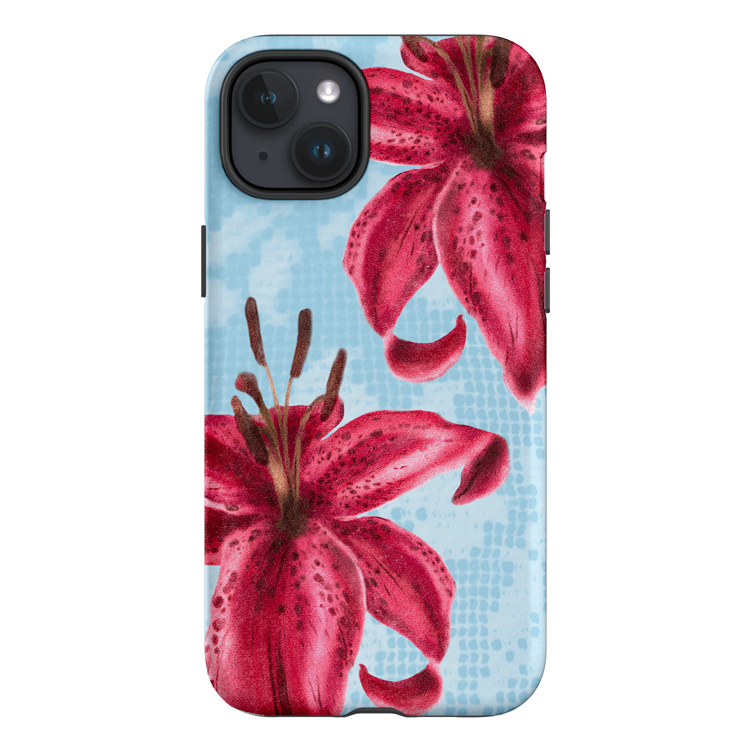 Lillies Printed Phone Cases iPhone 15 Plus / Armoured by Sally Hungerford - The Dairy