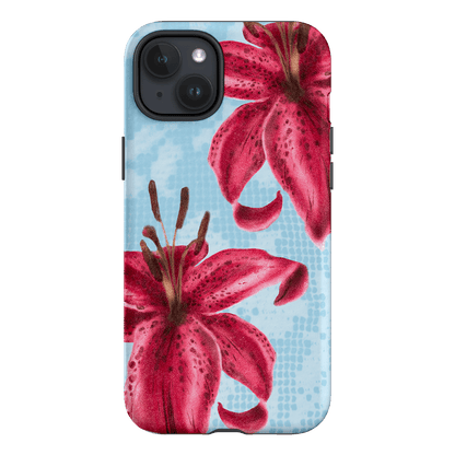 Lillies Printed Phone Cases iPhone 15 Plus / Armoured by Sally Hungerford - The Dairy