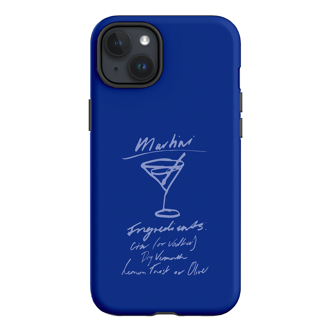 Martini Mood Blue Printed Phone Cases iPhone 15 Plus / Armoured by The Dairy - The Dairy