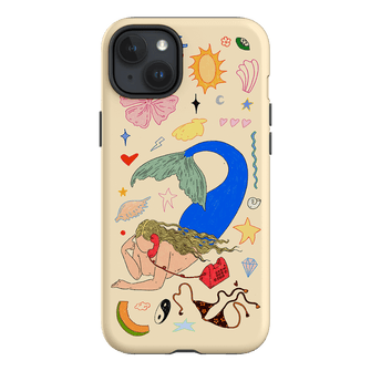 Mermaid Salad Cream Printed Phone Cases iPhone 15 Plus / Armoured by Easty Beasty - The Dairy