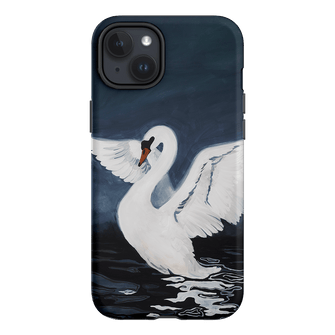 Midnight Swan Printed Phone Cases iPhone 15 Plus / Armoured by Lisa Hu - The Dairy