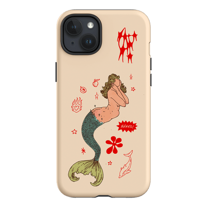Mimi Cream Printed Phone Cases iPhone 15 Plus / Armoured by Easty Beasty - The Dairy