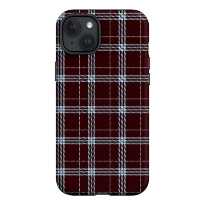 Mocha Plaid Printed Phone Cases iPhone 15 Plus / Armoured by The Dairy - The Dairy