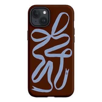 Mocha Ribbon Printed Phone Cases iPhone 15 Plus / Armoured by Jasmine Dowling - The Dairy