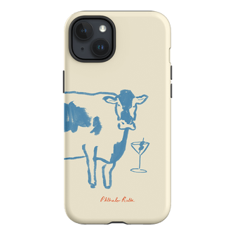 Mootini Blue Printed Phone Cases iPhone 15 Plus / Armoured by Phthalo Ruth - The Dairy