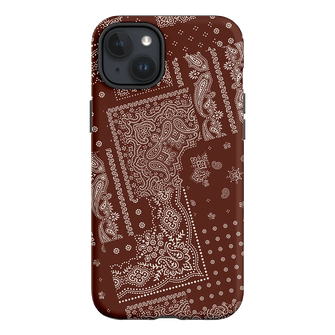 Paisley Cinnamon Printed Phone Cases iPhone 15 Plus / Armoured by The Dairy - The Dairy