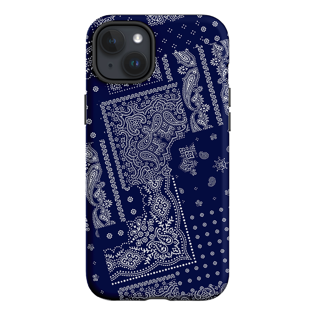Paisley Indigo Printed Phone Cases iPhone 15 Plus / Armoured by The Dairy - The Dairy