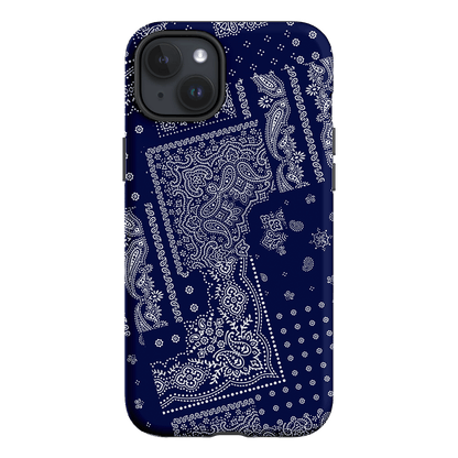 Paisley Indigo Printed Phone Cases iPhone 15 Plus / Armoured by The Dairy - The Dairy