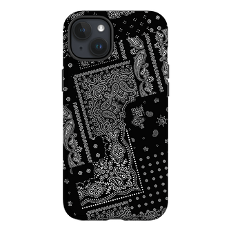 Paisley Noir Printed Phone Cases iPhone 15 Plus / Armoured by The Dairy - The Dairy