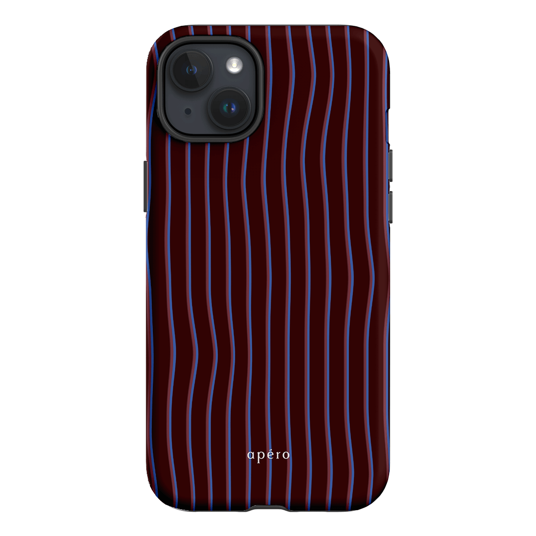 Panama Burgundy Printed Phone Cases iPhone 15 Plus / Armoured by Apero - The Dairy