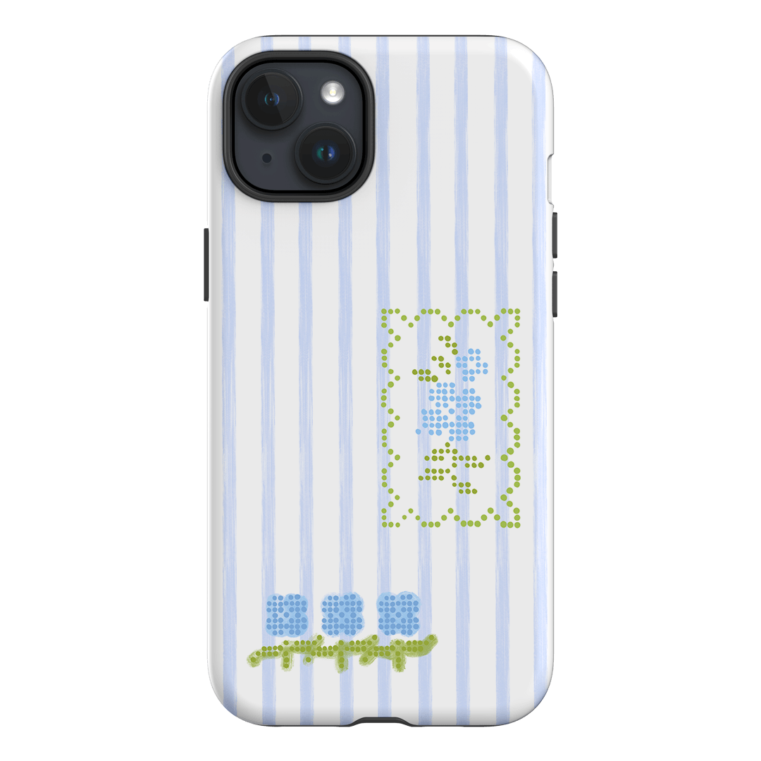 Patchwork Blue Printed Phone Cases iPhone 15 Plus / Armoured by Kayla Carr - The Dairy