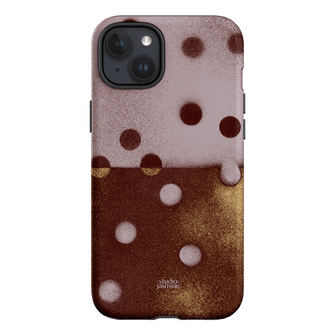Rust Polka Dot Printed Phone Cases iPhone 15 Plus / Armoured by Jasmine Dowling - The Dairy