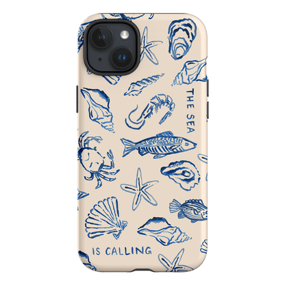 Sea Call Printed Phone Cases iPhone 15 Plus / Armoured by Cass Deller - The Dairy
