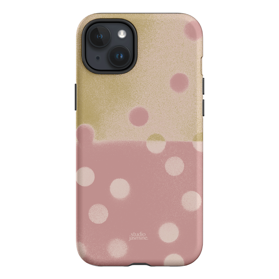 Strawberry Polka Dot Printed Phone Cases iPhone 15 Plus / Armoured by Jasmine Dowling - The Dairy