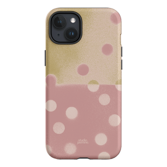 Strawberry Polka Dot Printed Phone Cases iPhone 15 Plus / Armoured by Jasmine Dowling - The Dairy