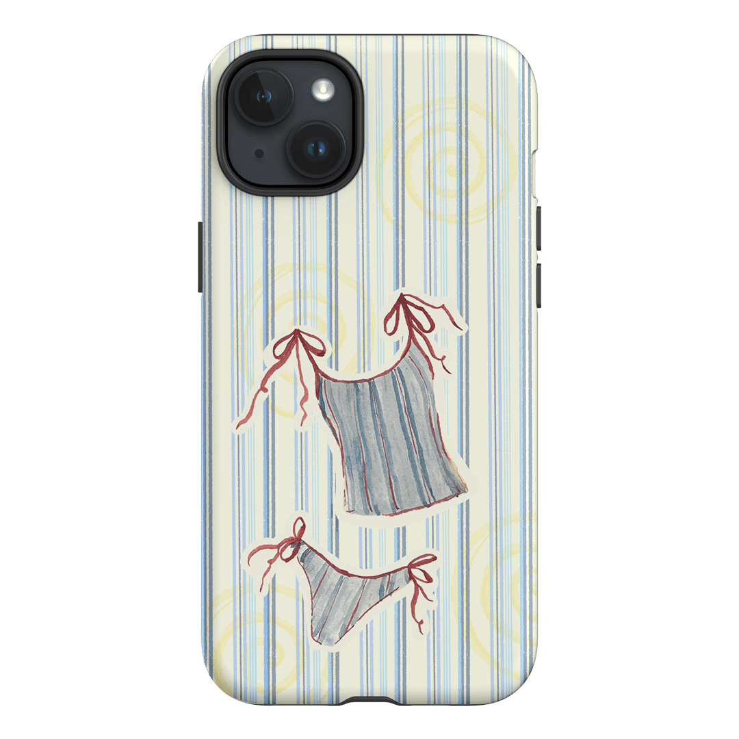 Stripe Tankini Printed Phone Cases iPhone 15 Plus / Armoured by Kayla Carr - The Dairy