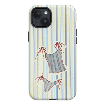 Stripe Tankini Printed Phone Cases iPhone 15 Plus / Armoured by Kayla Carr - The Dairy