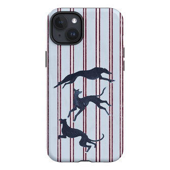 Stripey Hounds Printed Phone Cases iPhone 15 Plus / Armoured by Lisa Hu - The Dairy