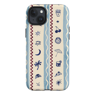 Summer Snacks Blue Printed Phone Cases iPhone 15 Plus / Armoured by Charlie Taylor - The Dairy