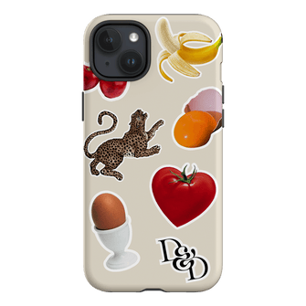 Sunday Stickers Cream Printed Phone Cases iPhone 15 Plus / Armoured by Desmond & Dempsey - The Dairy