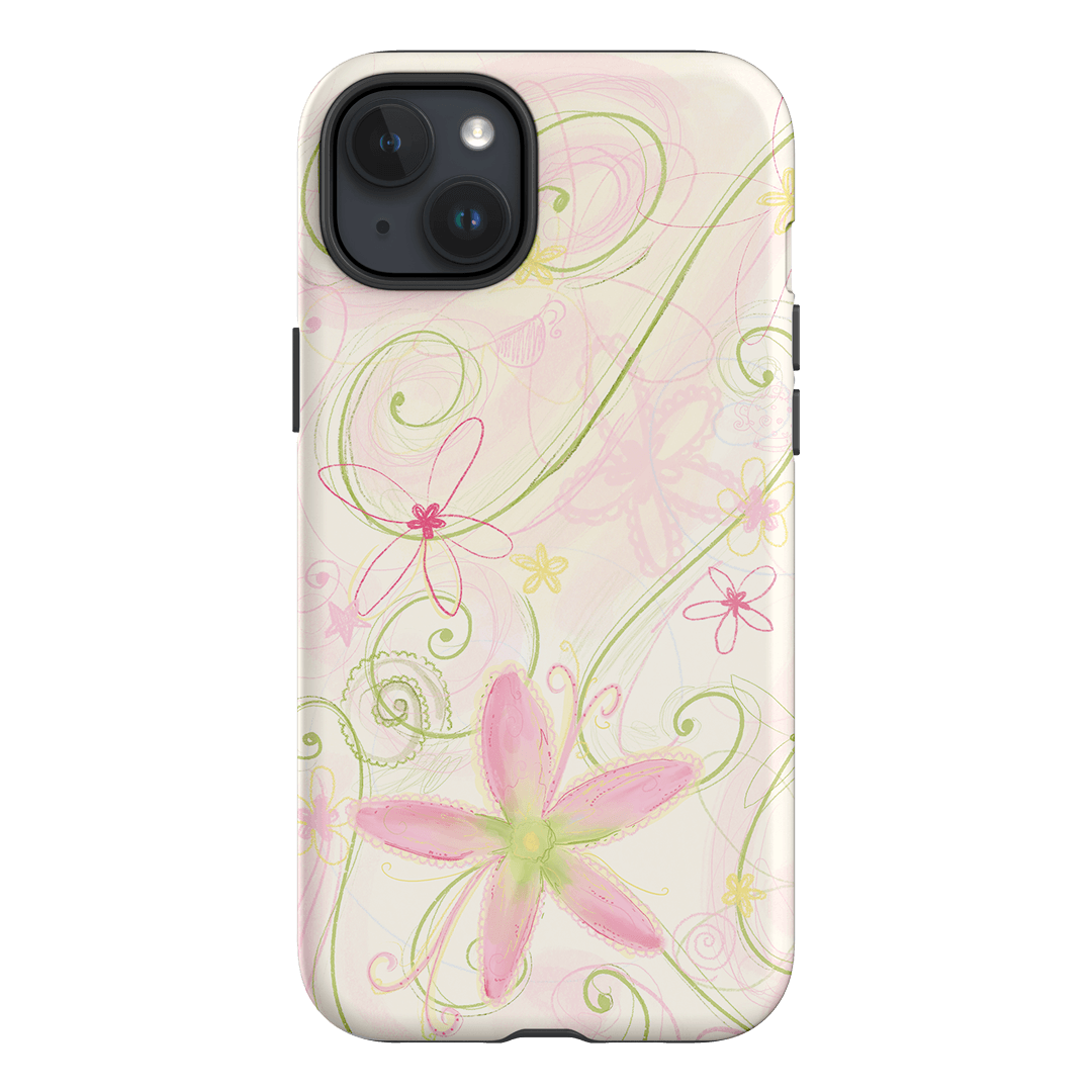 Swirl Pink Printed Phone Cases iPhone 15 Plus / Armoured by Kayla Carr - The Dairy