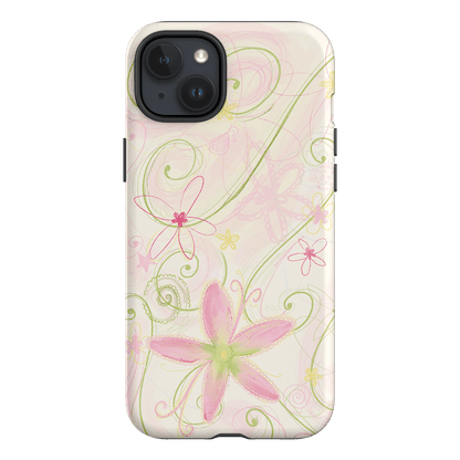 Swirl Pink Printed Phone Cases iPhone 15 Plus / Armoured by Kayla Carr - The Dairy