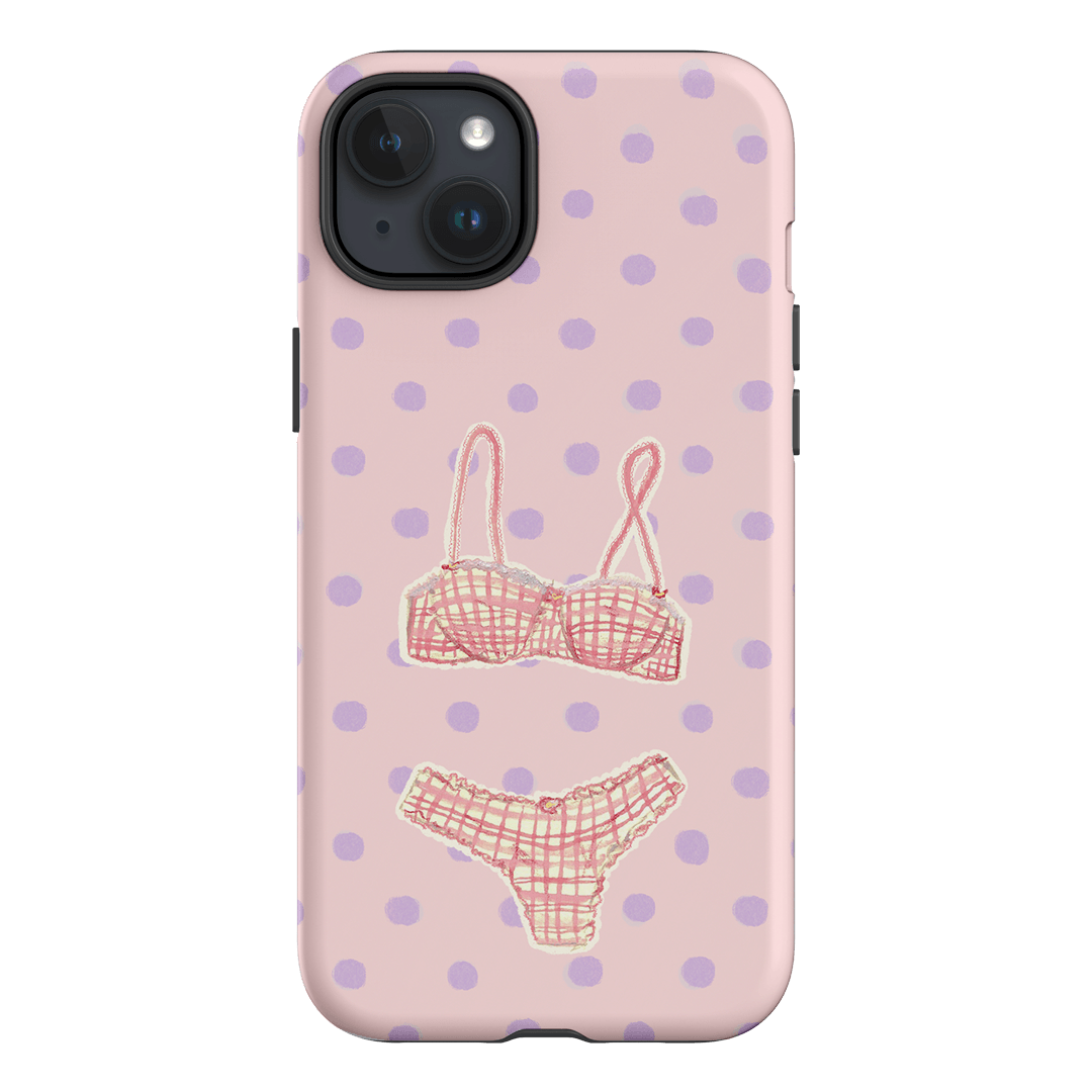 Vintage Gingham Printed Phone Cases iPhone 15 Plus / Armoured by Kayla Carr - The Dairy
